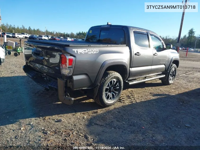 2021 Toyota Tacoma Trd Sport VIN: 3TYCZ5AN9MT013718 Lot: 40887658