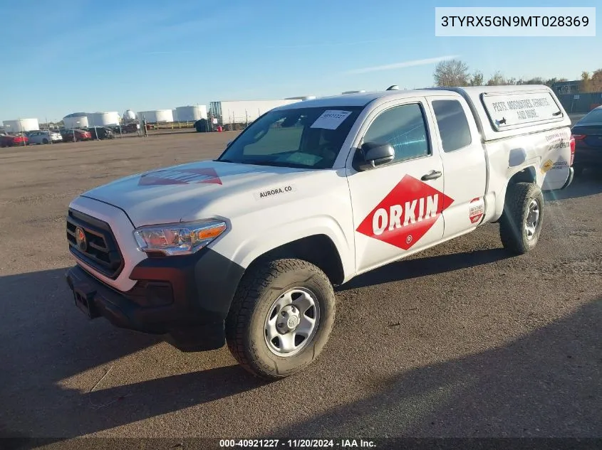 2021 Toyota Tacoma Sr VIN: 3TYRX5GN9MT028369 Lot: 40921227