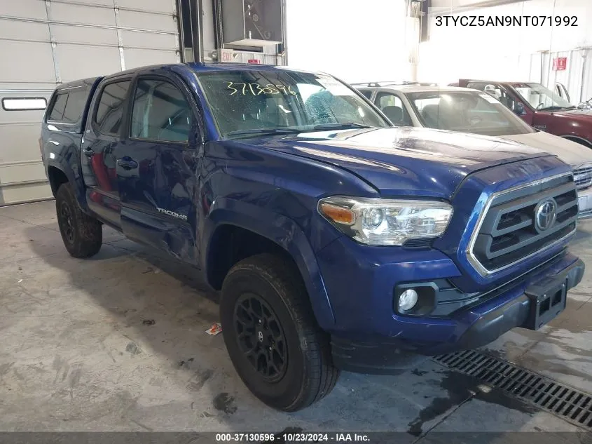 2022 Toyota Tacoma Sr5 V6 VIN: 3TYCZ5AN9NT071992 Lot: 37130596