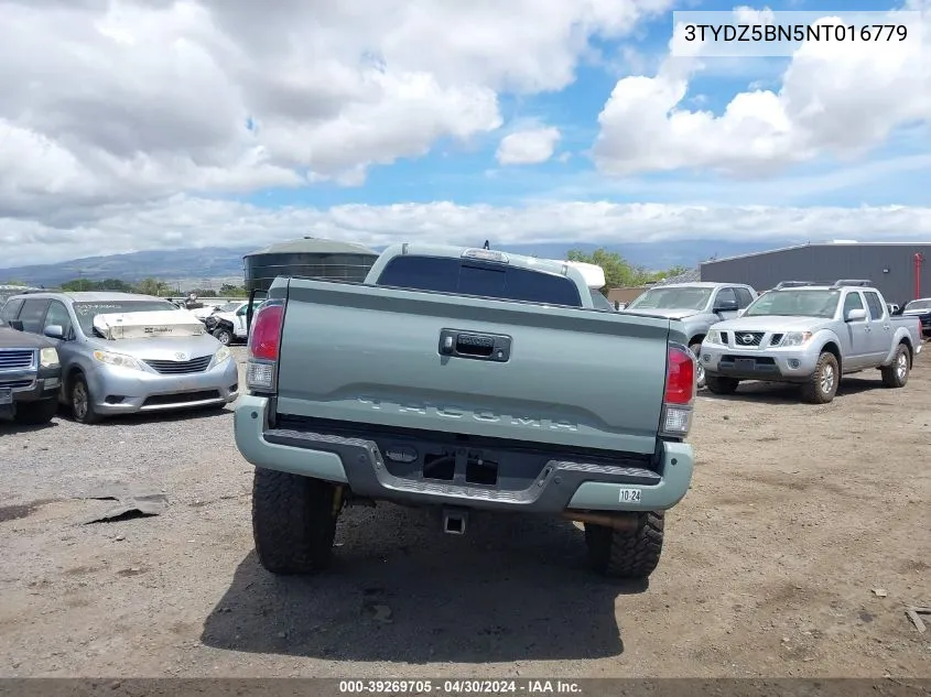 3TYDZ5BN5NT016779 2022 Toyota Tacoma Sr5 V6/Trd Off Road/Trd Sport