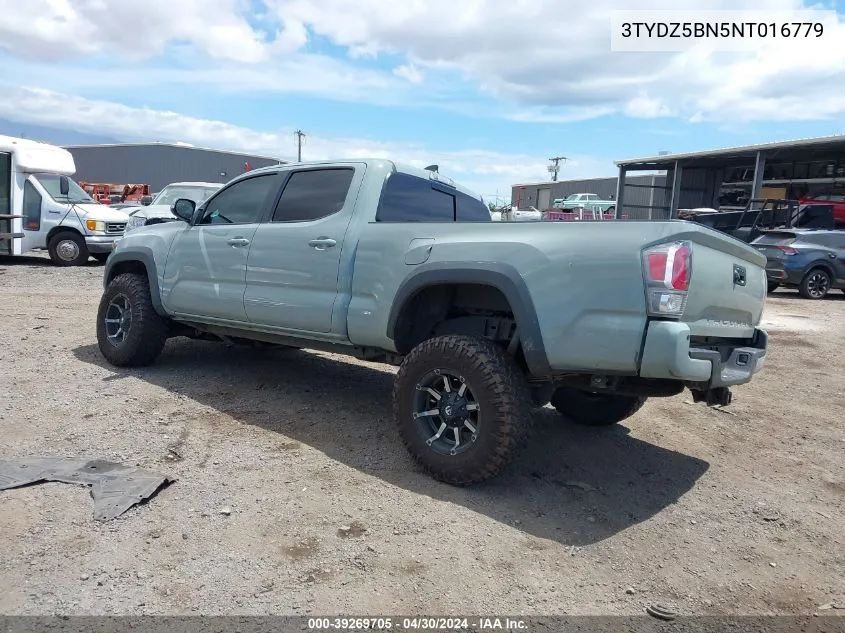 3TYDZ5BN5NT016779 2022 Toyota Tacoma Sr5 V6/Trd Off Road/Trd Sport