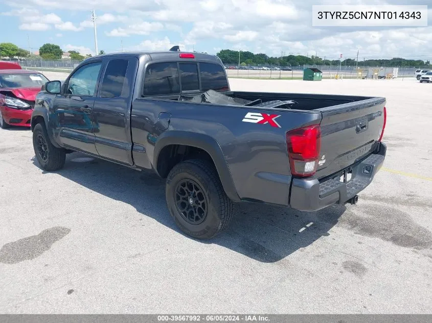 3TYRZ5CN7NT014343 2022 Toyota Tacoma Sr V6