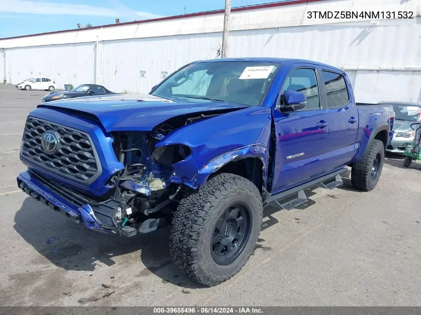 2022 Toyota Tacoma Trd Off Road VIN: 3TMDZ5BN4NM131532 Lot: 39655496