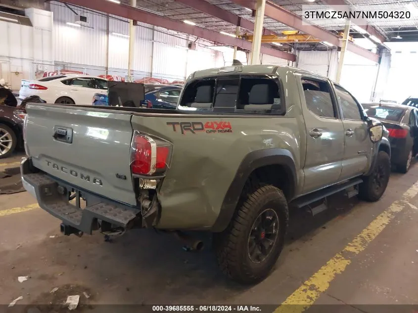 3TMCZ5AN7NM504320 2022 Toyota Tacoma Trd Off Road