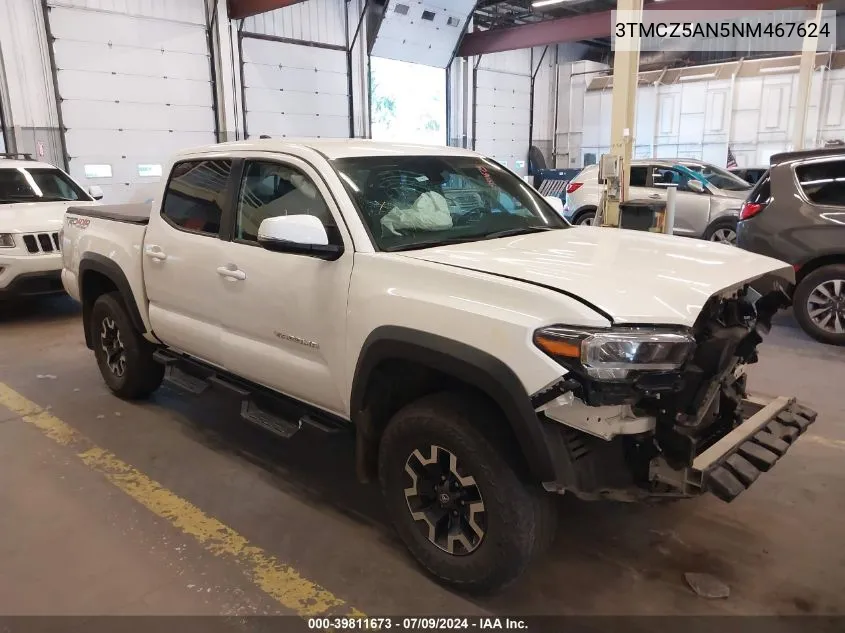 2022 Toyota Tacoma Trd Off Road VIN: 3TMCZ5AN5NM467624 Lot: 39811673