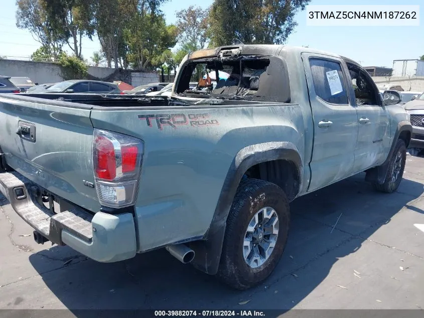 2022 Toyota Tacoma Trd Off Road VIN: 3TMAZ5CN4NM187262 Lot: 39882074