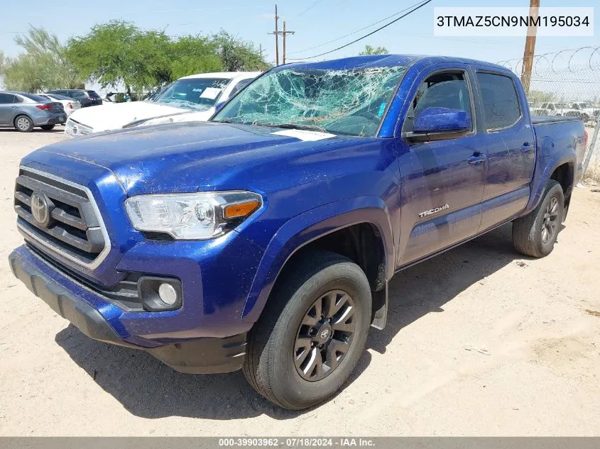 3TMAZ5CN9NM195034 2022 Toyota Tacoma Sr5 V6