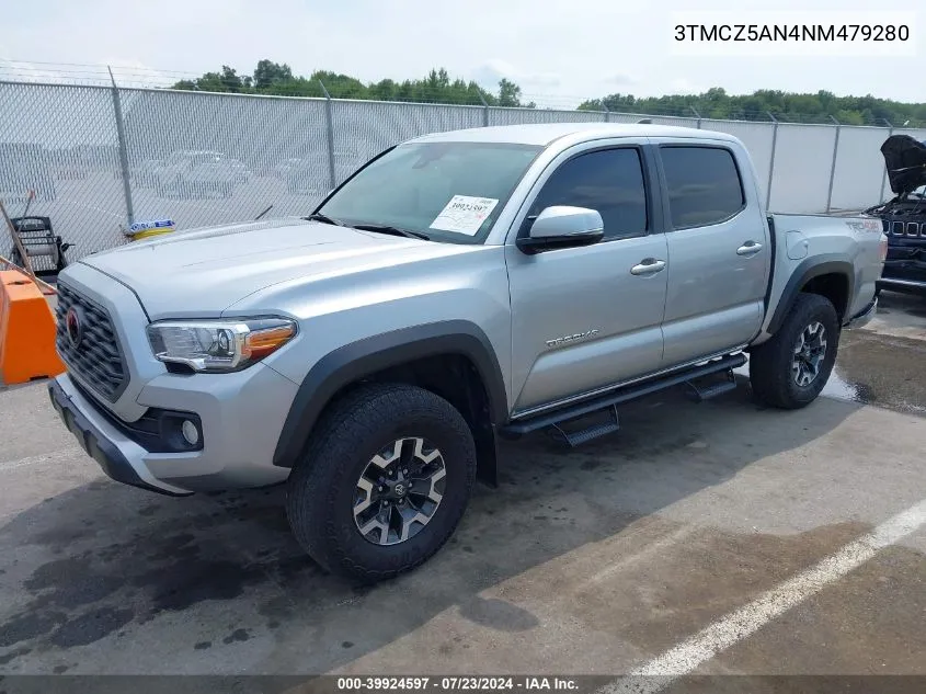 2022 Toyota Tacoma Trd Off Road VIN: 3TMCZ5AN4NM479280 Lot: 39924597