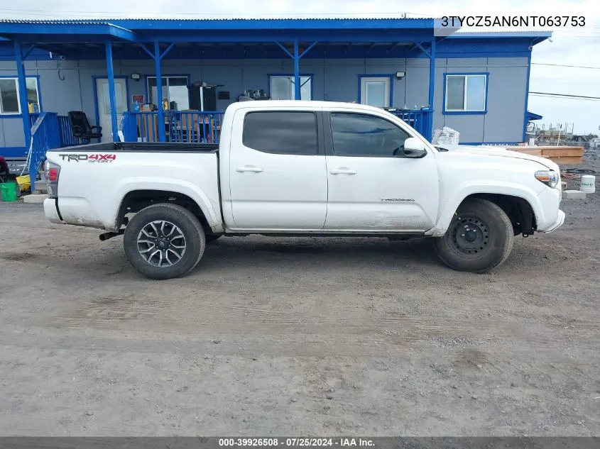 3TYCZ5AN6NT063753 2022 Toyota Tacoma Sr5 V6