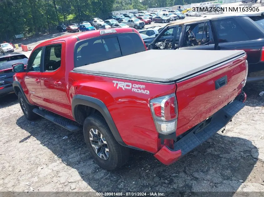 2022 Toyota Tacoma Trd Off Road VIN: 3TMAZ5CN1NM163906 Lot: 39981405