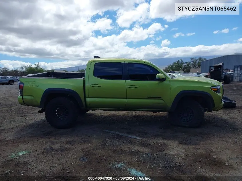 2022 Toyota Tacoma Trd Pro VIN: 3TYCZ5AN5NT065462 Lot: 40047920