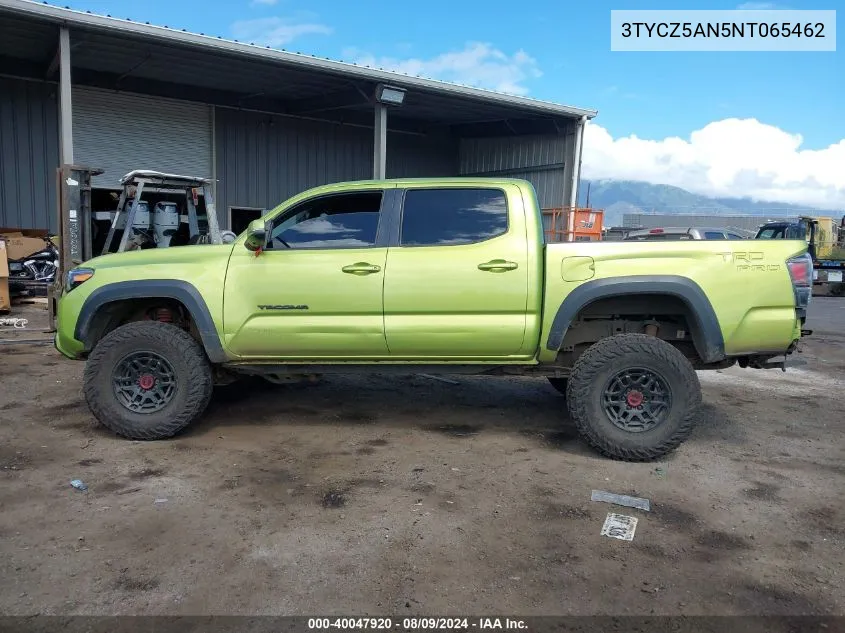 3TYCZ5AN5NT065462 2022 Toyota Tacoma Trd Pro