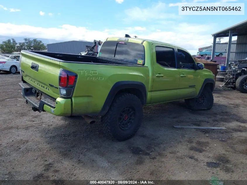 2022 Toyota Tacoma Trd Pro VIN: 3TYCZ5AN5NT065462 Lot: 40047920