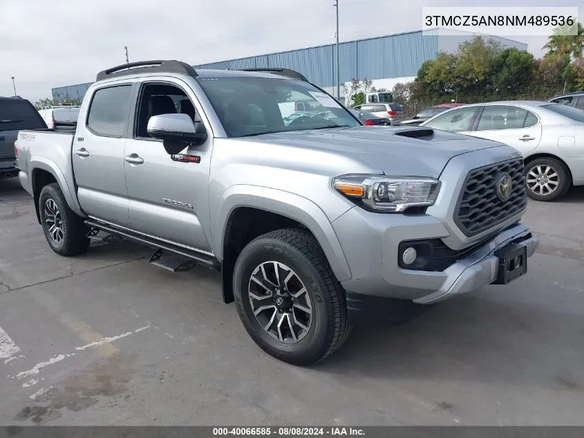 2022 Toyota Tacoma Trd Sport VIN: 3TMCZ5AN8NM489536 Lot: 40066585