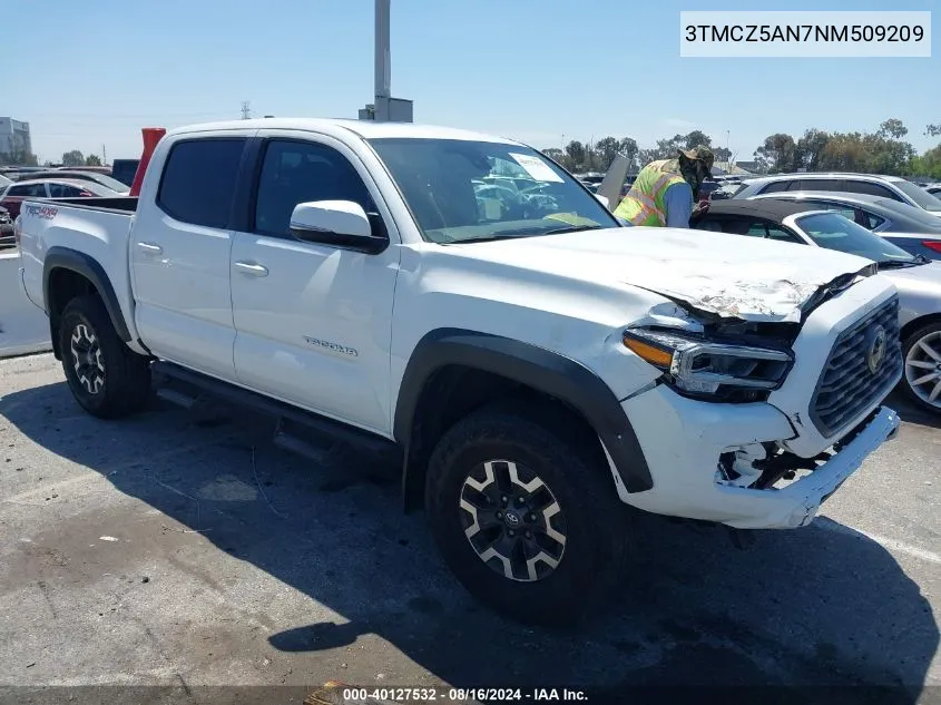 2022 Toyota Tacoma Trd Off Road VIN: 3TMCZ5AN7NM509209 Lot: 40127532