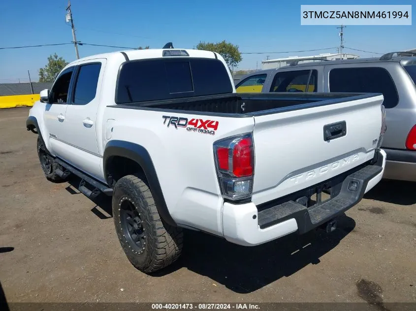 3TMCZ5AN8NM461994 2022 Toyota Tacoma Trd Off Road