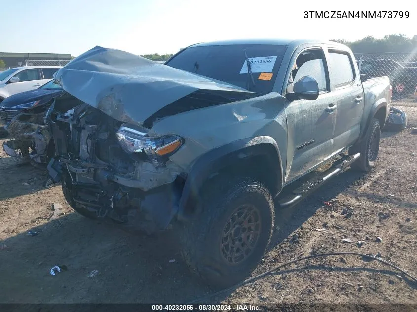 3TMCZ5AN4NM473799 2022 Toyota Tacoma Sr5 V6