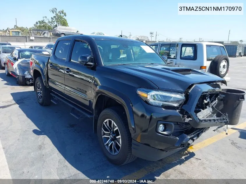 2022 Toyota Tacoma Trd Sport VIN: 3TMAZ5CN1NM170970 Lot: 40246748