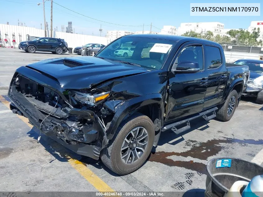 2022 Toyota Tacoma Trd Sport VIN: 3TMAZ5CN1NM170970 Lot: 40246748