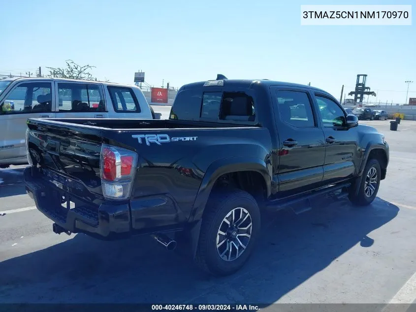 2022 Toyota Tacoma Trd Sport VIN: 3TMAZ5CN1NM170970 Lot: 40246748