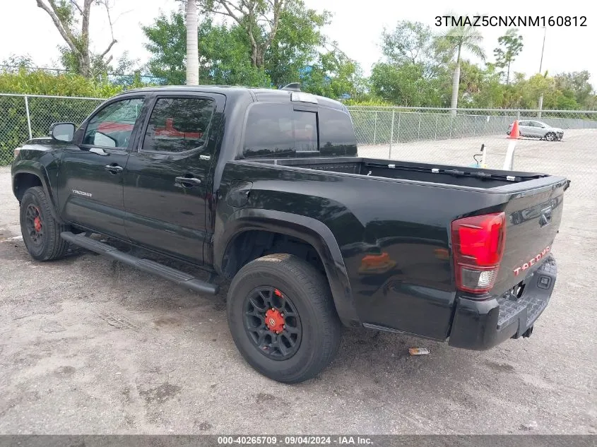 2022 Toyota Tacoma Sr5 V6 VIN: 3TMAZ5CNXNM160812 Lot: 40265709