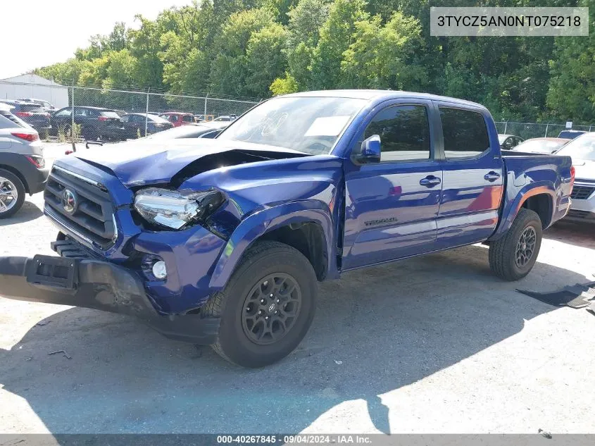 3TYCZ5AN0NT075218 2022 Toyota Tacoma Sr5 V6