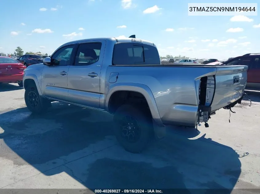 2022 Toyota Tacoma Sr5 V6 VIN: 3TMAZ5CN9NM194644 Lot: 40269827