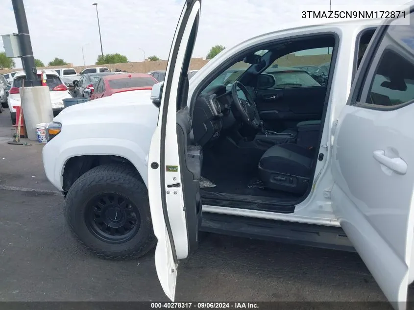 2022 Toyota Tacoma Trd Sport VIN: 3TMAZ5CN9NM172871 Lot: 40278317