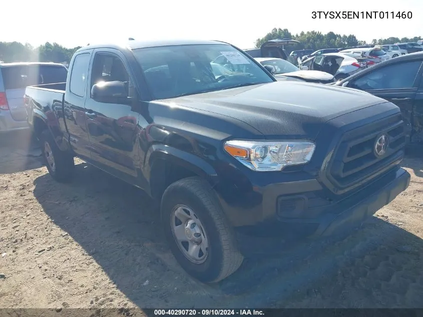 2022 Toyota Tacoma Access Cab/Sr/Sr5 VIN: 3TYSX5EN1NT011460 Lot: 40290720