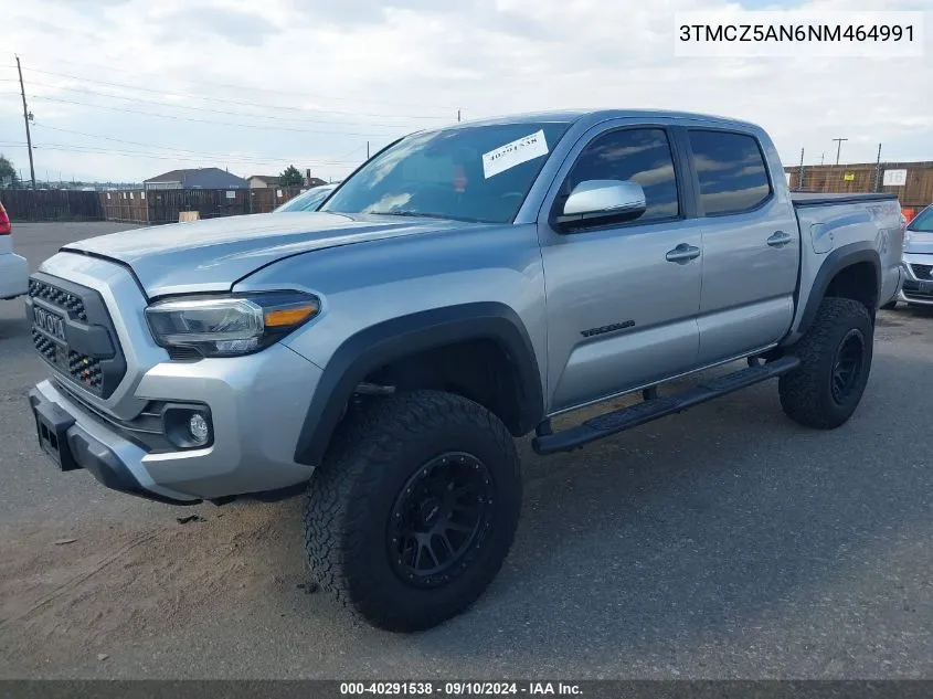 2022 Toyota Tacoma Trd Off Road VIN: 3TMCZ5AN6NM464991 Lot: 40291538