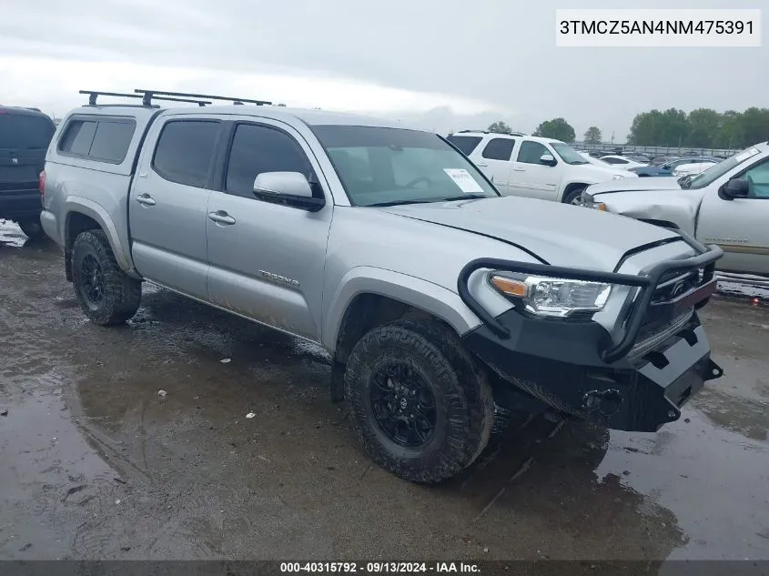 2022 Toyota Tacoma Sr5 V6 VIN: 3TMCZ5AN4NM475391 Lot: 40315792