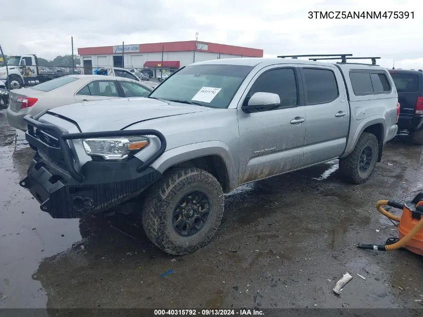 2022 Toyota Tacoma Sr5 V6 VIN: 3TMCZ5AN4NM475391 Lot: 40315792