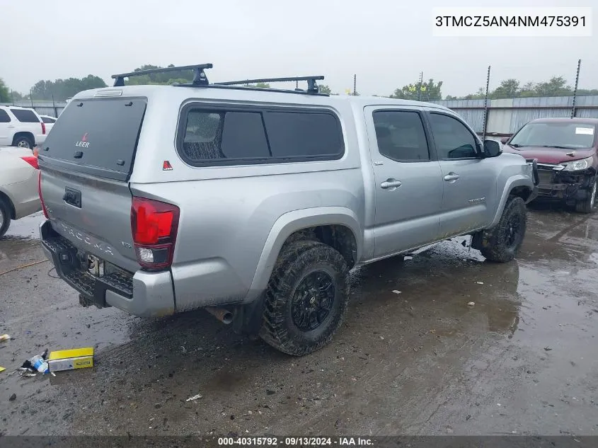 2022 Toyota Tacoma Sr5 V6 VIN: 3TMCZ5AN4NM475391 Lot: 40315792