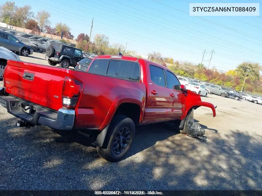 2022 Toyota Tacoma Sr5 V6 VIN: 3TYCZ5AN6NT088409 Lot: 40320472