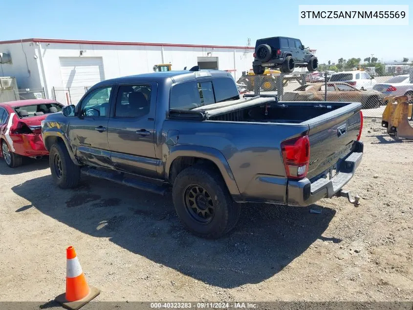 2022 Toyota Tacoma Sr5 V6 VIN: 3TMCZ5AN7NM455569 Lot: 40323283