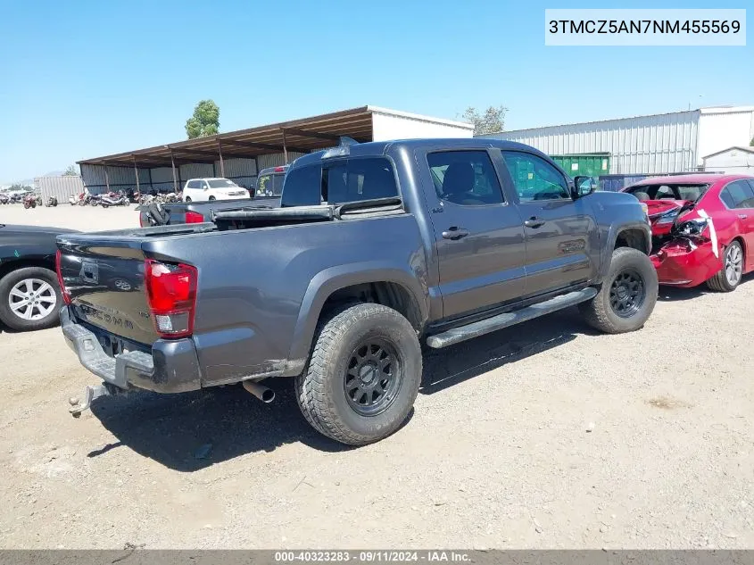 2022 Toyota Tacoma Sr5 V6 VIN: 3TMCZ5AN7NM455569 Lot: 40323283