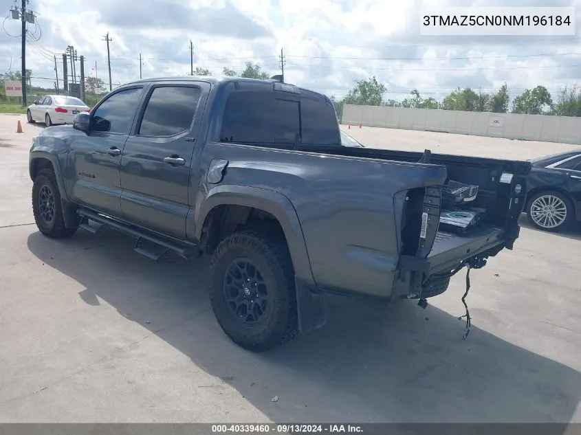 2022 Toyota Tacoma Sr5 V6 VIN: 3TMAZ5CN0NM196184 Lot: 40339460