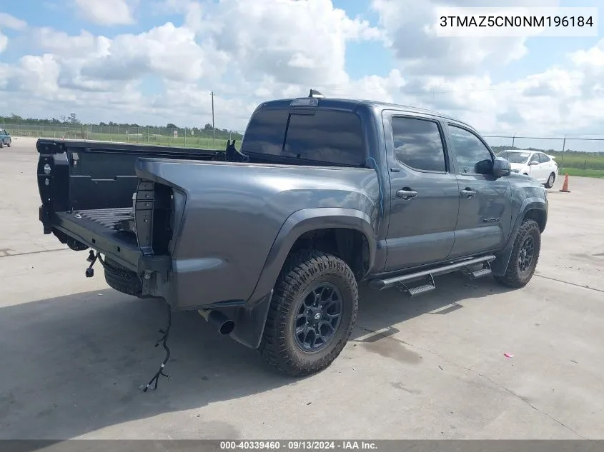 2022 Toyota Tacoma Sr5 V6 VIN: 3TMAZ5CN0NM196184 Lot: 40339460