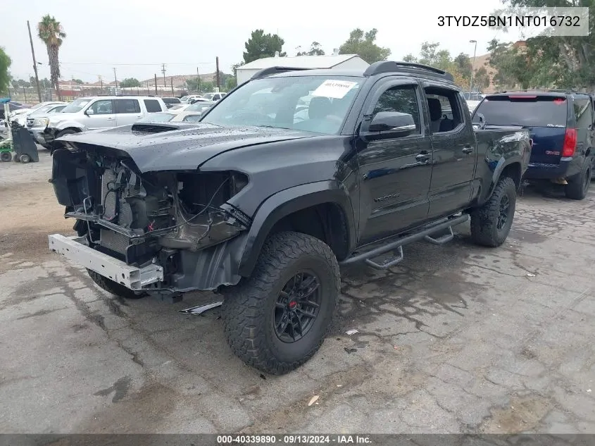 2022 Toyota Tacoma Trd Sport VIN: 3TYDZ5BN1NT016732 Lot: 40339890