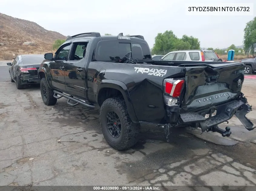 3TYDZ5BN1NT016732 2022 Toyota Tacoma Trd Sport