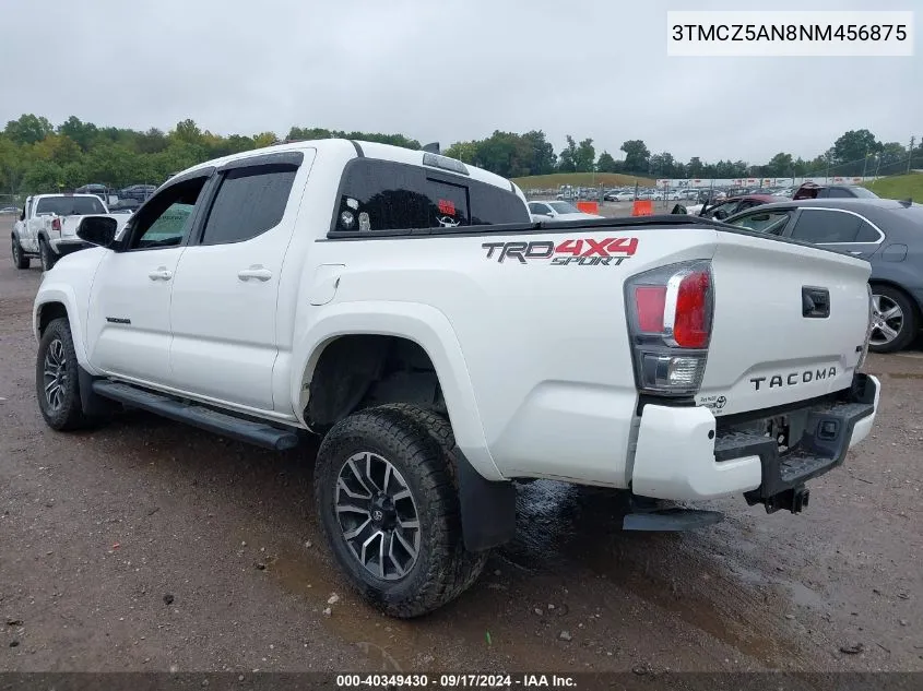 2022 Toyota Tacoma Trd Sport VIN: 3TMCZ5AN8NM456875 Lot: 40349430