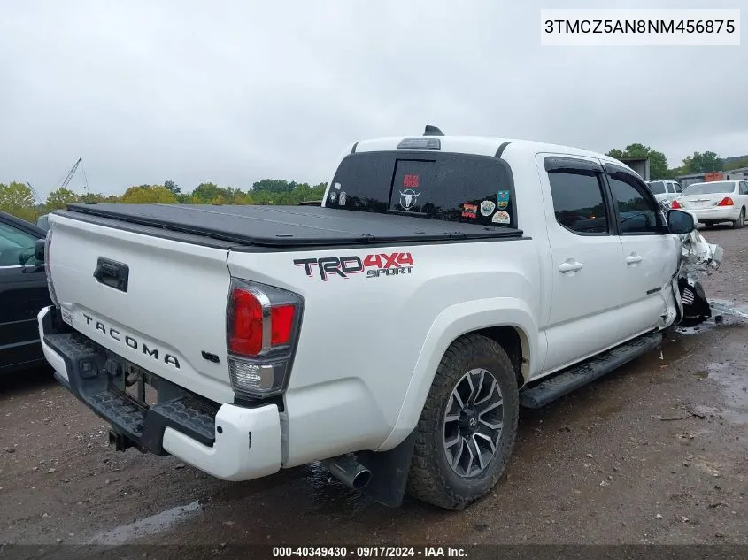 2022 Toyota Tacoma Trd Sport VIN: 3TMCZ5AN8NM456875 Lot: 40349430