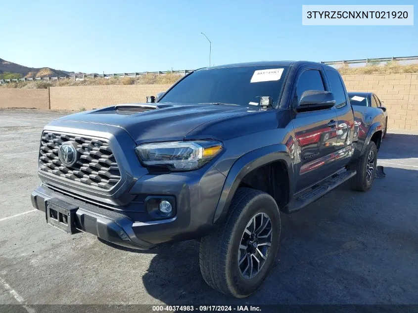 3TYRZ5CNXNT021920 2022 Toyota Tacoma Trd Sport