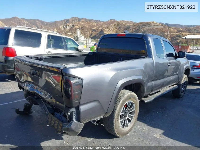 2022 Toyota Tacoma Trd Sport VIN: 3TYRZ5CNXNT021920 Lot: 40374983