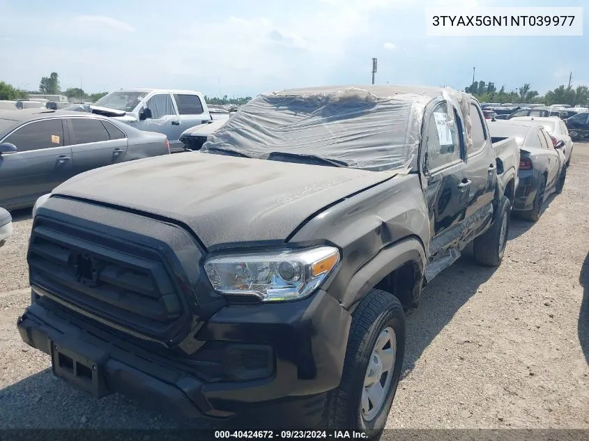 3TYAX5GN1NT039977 2022 Toyota Tacoma Sr