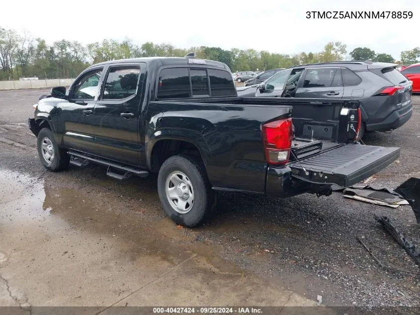 2022 Toyota Tacoma Sr V6 VIN: 3TMCZ5ANXNM478859 Lot: 40427424