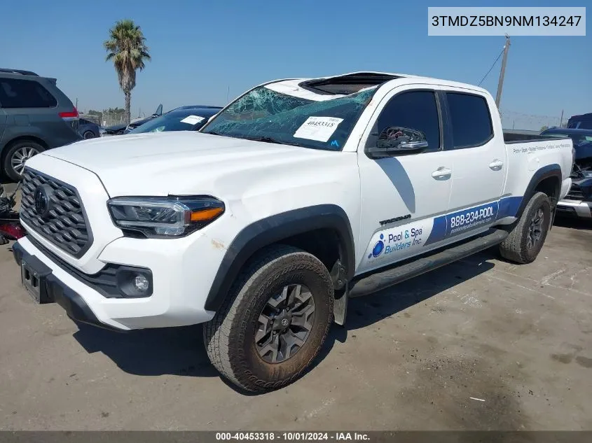 2022 Toyota Tacoma Trd Off Road VIN: 3TMDZ5BN9NM134247 Lot: 40453318