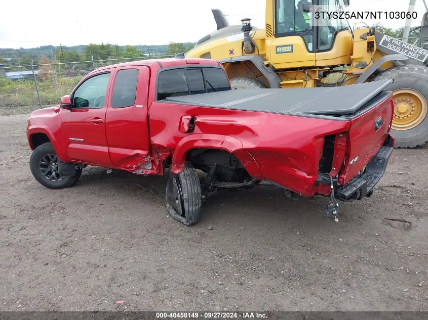 3TYSZ5AN7NT103060 2022 Toyota Tacoma Sr5 V6