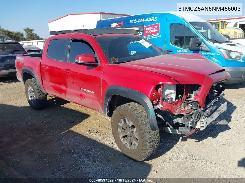 2022 Toyota Tacoma Trd Off Road VIN: 3TMCZ5AN6NM456003 Lot: 40597322