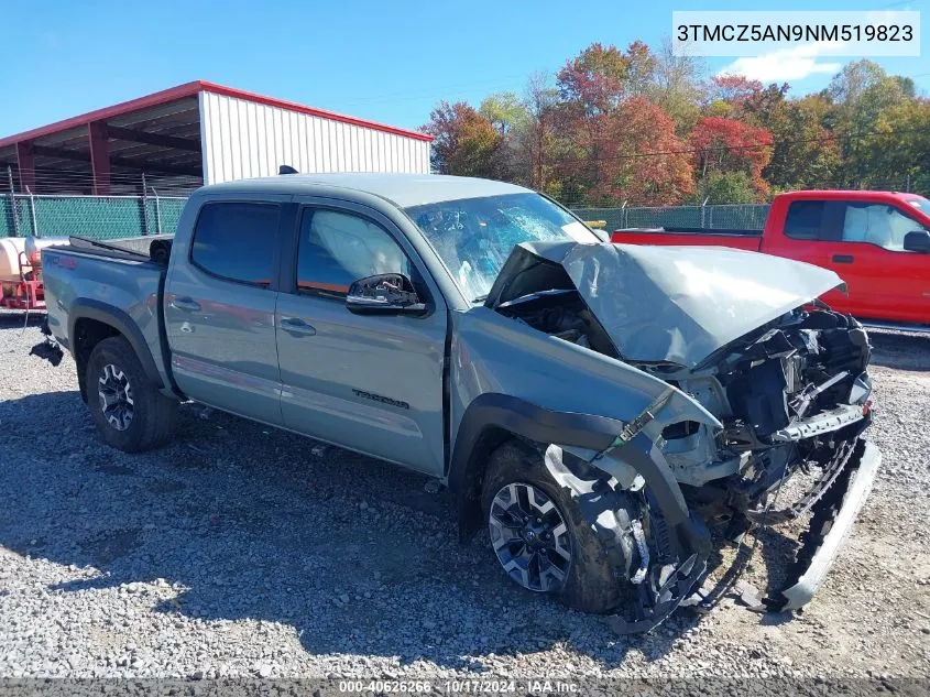 2022 Toyota Tacoma Trd Off Road VIN: 3TMCZ5AN9NM519823 Lot: 40626266